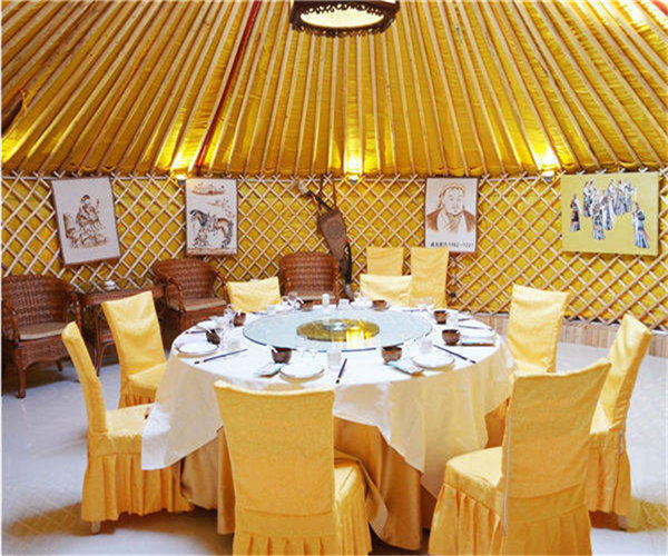 蒙古包帐篷由于他的外观设计在隔热保温上拥有自身优点